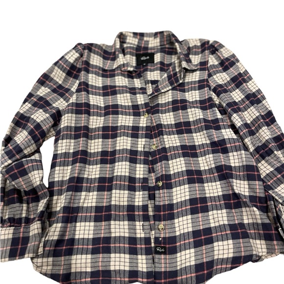 EUC Rails flannel puff sleeved button down shirt M - Picture 1 of 2